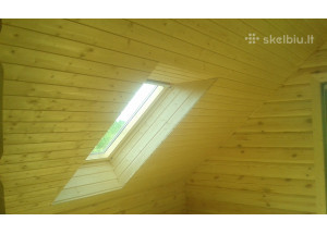 Velux tipo langų medinė apdaila.